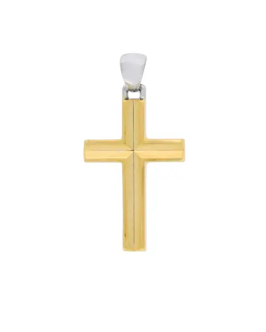 18CT TT CROSS 21mm x 35mm